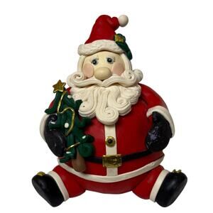 Santa Claus Figurine Roly Poly Christmas Decor